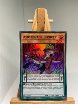 Amorphage Lechery - Super Rare 1st Edition FIGA-EN055 - NM - YuGiOh - Image 1