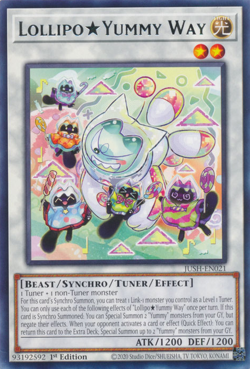 Lollipo Yummy Way JUSH-EN021 1st ED Yu-Gi-Oh! - Image 1