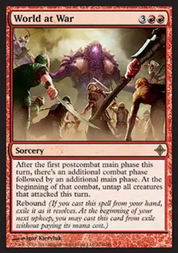World at War -Foil Medium Play MTG Rise of the Eldrazi - Image 1