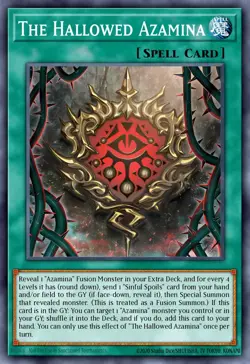 The Hallowed Azamina ROTA-EN053 1st ED Yu-Gi-Oh! SUPER RARE - Image 1