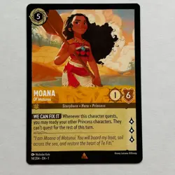 Moana 14/204 Disney Lorcana The First Chapter Regular Rare Card NM - Image 1