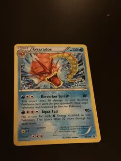 Pokemon TCG Shiny Gyarados Red Black Star Promo Card XY109 Holo - Image 1