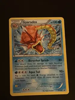 Pokemon TCG Shiny Gyarados Red Black Star Promo Card XY109 Holo - Image 3