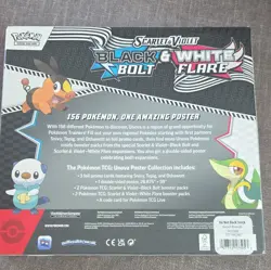 Pokemon TCG SV Black Bolt & White Flare Poster Collection Box Promo 3 Cards 2025 - Image 2
