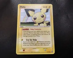 Pichu 21/108 Power Keepers Regular Rare Pokemon Card LP - Image 1