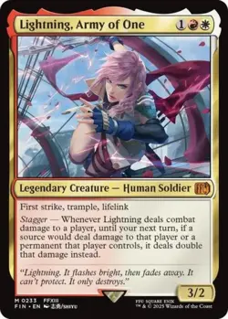 Lightning, Army of One - Near Mint MTG Universes Beyond: FINAL FANTASY - Image 1