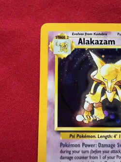 Pokemon Base Set 2 Alakazam 1/130 NM Holo 🌀Swirl Card Rare Wizards Of The Coast - Image 4