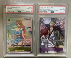 PSA 10 ONE PIECE Card Game 2nd Anniversary Parallel Promo 2Card Set Zoro Nami OP - Image 1