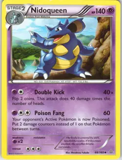 Nidoqueen 68/160 Primal Clash Pokemon Card MP - Image 1
