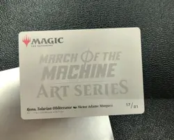 2023 MTG MAGIC MARCH OF THE MACHINE ART SERIES RONA TOLARIAN OBLITERATOR #17/81 - Image 2