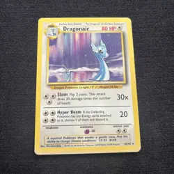 Pokemon TCG Dragonair Base Set Unlimited Rare Card 18/102 M/LP - Image 1