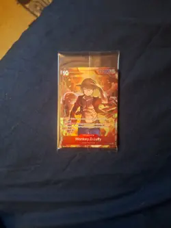 Monkey D. Luffy (Treasure Booster) ST10-006 One Piece Promo Card Foil SEALED!! - Image 1