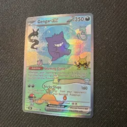 Pokemon Bubble Gengar Fan Art Textured Holo Card - Image 2