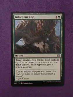 Infectious Bite 172 Uncommon Phyrexia: All Will Be One Magic: The Gathering MTG - Image 1