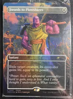 Magic the Gathering PSA Magazine Promo Swords to Plowshares Thanos - Image 2