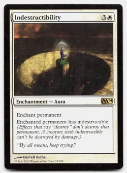 Indestructibility 23 Rare Magic 2014 (M14) Magic: The Gathering Near Mint - Image 1