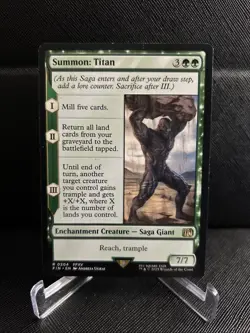 Summon: Titan 204 Rare FINAL FANTASY Magic: The Gathering Near Mint - Image 1