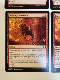 4x Mtg Phyrexia All Will Be One Blazing Crescendo NM/M Magic The Gathering - Image 2
