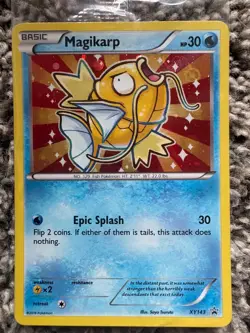 Sealed Pokemon Black Star Promo Shiny Magikarp XY143 Holo 🌀Galaxy Swirl🌀 - Image 1
