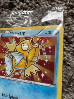 Sealed Pokemon Black Star Promo Shiny Magikarp XY143 Holo 🌀Galaxy Swirl🌀 - Image 2