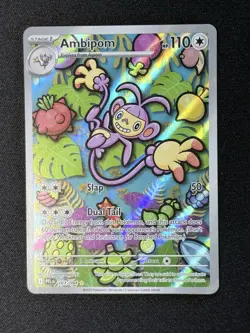 Ambipom 107/094 Illustration Rare Phantasmal Flames Pokemon Near Mint - Image 1