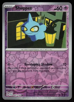 Shuppet 087/198 Common Scarlet & Violet Pokemon Reverse Holo Near Mint - Image 1