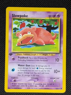 Slowpoke 73/111 Common Neo Genesis Pokemon 1st Edition Lightly Played - Image 1