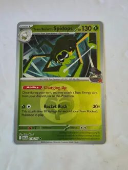 Team Rocket's Spidops Energy Symbol 019/217 Ascended Heroes Pokemon Holo NM - Image 1