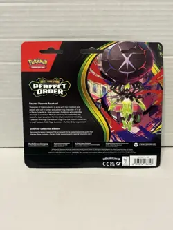 Pokemon TCG 3-Pack Blister (Chikorita) Perfect Order New Sealed - Image 2