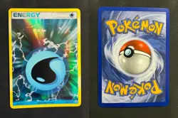 POKEMON UNGRADED WATER ENERGY 107/110 HOLO R HOLON PHANTOMS NM - Image 1