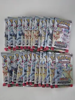 Pokemon TCG Prismatic Evolutions 27X Booster Packs (NEW SEALED) - Image 1