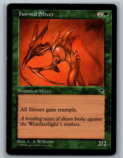 Magic The Gathering Tempest Horned Sliver MTG TCG CCG - Image 1