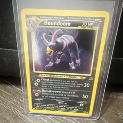 Pokemon TCG Neo Discovery Houndoom 4/75 Holo Rare 70 HP English 2001 - Image 1