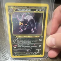 Pokemon TCG Neo Discovery Houndoom 4/75 Holo Rare 70 HP English 2001 - Image 2
