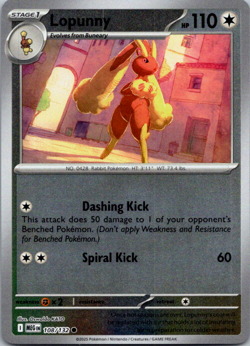 Lopunny 108/132 Mega Evolution Reverse Holo Pokemon - Image 1