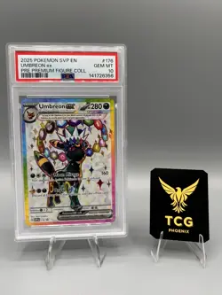 2025 POKEMON SVP EN-SV BLACK STAR PROMO #176 UMBREON EX PSA 10 NEW CERT - Image 1