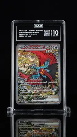 Roaring Moon ex #218/187 Pokemon Scarlet & Violet Terastal Fest Japanese TAG 10 - Image 1
