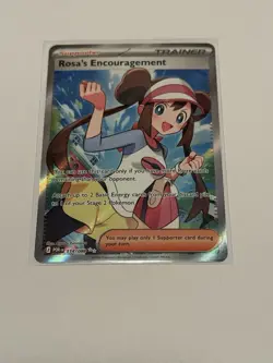 ROSA'S ENCOURAGEMENT 114/088 ULTRA RARE PERFECT ORDER POKEMON NEAR MINT - Image 1