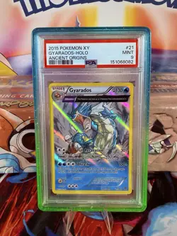 POKEMON 2015 GYARADOS HOLO XY ANCIENT ORIGINS - PSA 9 - Image 1