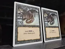 MTG Dark Ritual x2 - Revised Edition - Lightly Played - Image 1