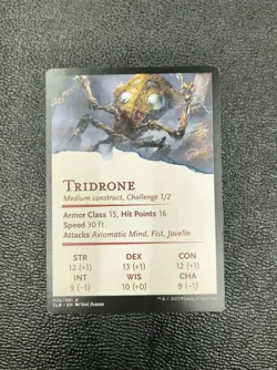 MTG Battle for Baldur's Gate Art Series - Tridrone (026/081) Near Mint Condition - Image 2