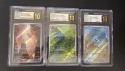 Pokemon 151 Bulbasaur, Charmander, Squirtle CGC Pristine 10 Set Japanese - Image 1