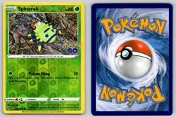 Spinarak (Peelable Ditto) 006/078 Reverse Holo Common Pokemon GO Pokemon LP - Image 3