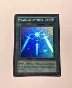 Yugioh Swords of Revealing Light LOB-101 2002 Original Super Rare LP - Image 1