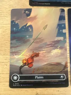 MTG EOE Galaxy Foil Land Set Plains Island Swamp Mountain Forest Pack Fresh - Image 2