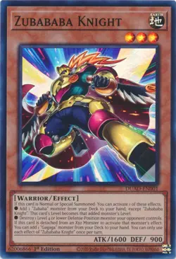 Yugioh! Zubababa Knight - DUAD-EN001 - Super Rare - 1st Edition Near Mint, Engli - Image 1