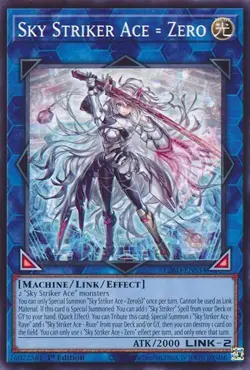 Yugioh - Sky Striker Ace = Zero - ENS34 1st Edition - Image 1