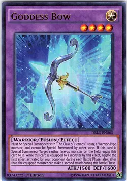 Yugioh Goddess Bow DRL3-EN065 Ultra Rare 1st Edition NM - Image 1