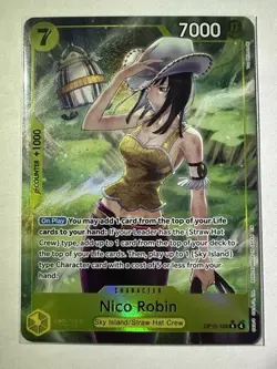Bandai One Piece TCG Nico Robin OP15-109 Alternate Art Character Card - Image 1