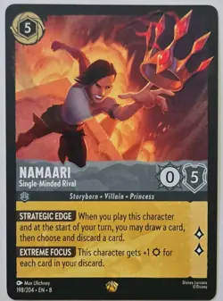 Disney Lorcana Namaari-Single-Minded Rival 198/204 Reign of Jafar - Image 1